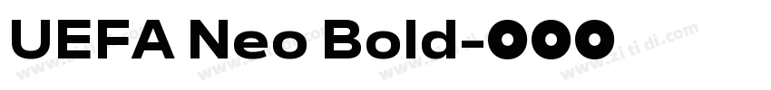 UEFA Neo Bold字体转换